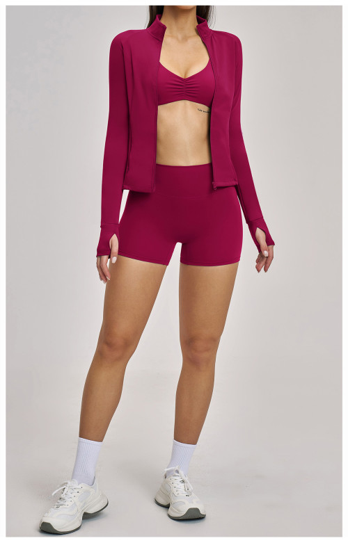 Custom Yoga Jackets | Wholesale Yoga jacket long-sleeve zip-up pocket outdoor sports running