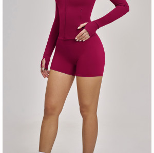 Custom Yoga Jackets | Wholesale Yoga jacket long-sleeve zip-up pocket outdoor sports running