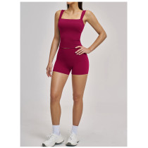 Custom Yoga Sets|Wholesale Yoga Set American Style Sports Running Fitness Set Beautiful Back