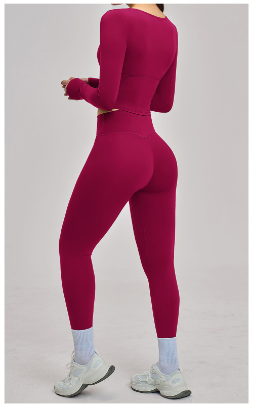 Custom Yoga Sets|Wholesale Long-sleeved yoga set, sports running set, fitness set, versatile