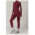 Custom Yoga Sets|Wholesale Seamless warm zipper yoga set for sports fitness and running