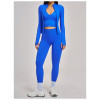Custom Yoga Sets|Wholesale Seamless winter zipper yoga set is suitable for sports and fitness