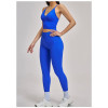 Custom Yoga Sets|Wholesale Seamless Yoga Set Racerback Fitted Fitness Wear High Elasticity Running