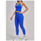 Custom Yoga Sets|Wholesale Seamless Yoga Set Racerback Fitted Fitness Wear High Elasticity Running