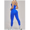 Custom Yoga Sets|Wholesale Seamless Yoga Set Racerback Fitted Fitness Wear High Elasticity Running