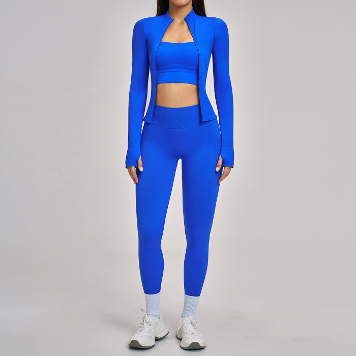 Custom Yoga Sets|Wholesale Yoga Set Seamless Racerback Fitted Running and Cycling Fitness Clothing