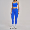 Custom Yoga Sets|Wholesale Summer Yoga Set with Seamless Racerback for Running and Cycling