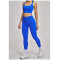Custom Yoga Sets|Wholesale Summer Yoga Set with Seamless Racerback for Running and Cycling