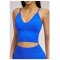 Custom Yoga Vest|Wholesale Seamless Yoga Backless Quick-Drying Sports Top with Shoulder Straps