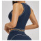 Custom Yoga Vest|Wholesale Nude-feel shockproof color-blocked yoga bra fitness running sports