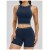 Custom Yoga Vest|Wholesale Nude-feel shockproof color-blocked yoga bra fitness running sports