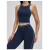 Custom Yoga Vest|Wholesale Nude-feel shockproof color-blocked yoga bra fitness running sports