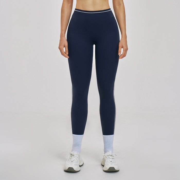 Custom yoga leggings|Wholesale Color-blocked yoga pants high-waiste quick-drying for outdoor cycling