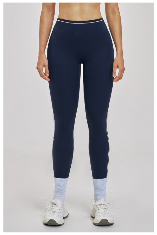 Leggings de yoga personalizados | Pantalones de yoga de tiro alto con diseño de bloques de color, de secado rápido, para ciclismo al aire libre (venta al por mayor)