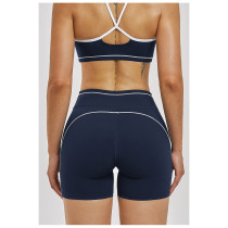 Custom Sports Shorts|Wholesale High-waiste athletic shorts color-blocked casual yoga shorts outdoor