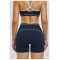 Custom Sports Shorts|Wholesale High-waiste athletic shorts color-blocked casual yoga shorts outdoor