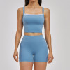 Custom Yoga Sets|Wholesale Cross-back yoga casual sports set for running