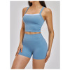 Custom Yoga Sets|Wholesale Cross-back yoga casual sports set for running