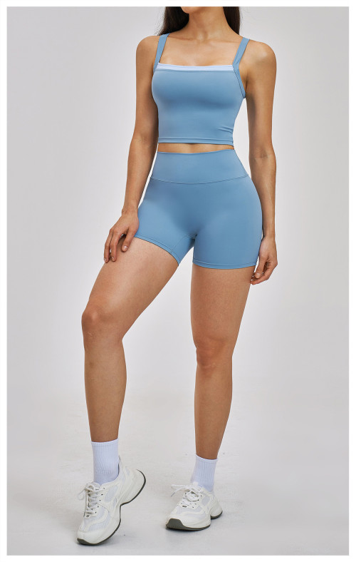 Custom Yoga Sets|Wholesale Cross-back yoga casual sports set for running