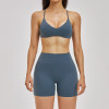 Custom Yoga Sets|Wholesale New backless yoga set slimming and quick-drying suitable for outside