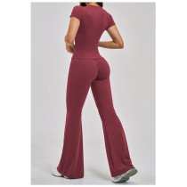 Custom Yoga Sets|Wholesale New slim-fit quick-drying sportswear casual sports yoga outfit