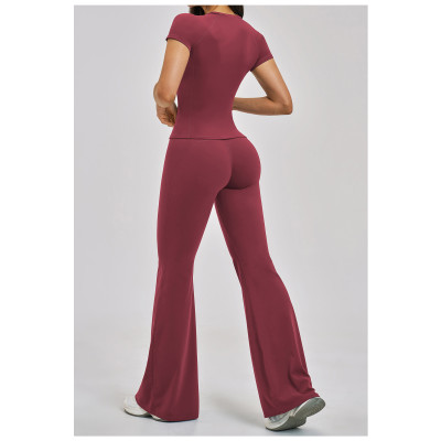 Custom Yoga Sets|Wholesale New slim-fit quick-drying sportswear casual sports yoga outfit