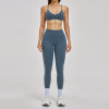 Custom Yoga Sets|Wholesale Sporty brushed backless suit, high-end fashion yoga wear, running outfit
