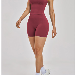 Custom Yoga Sets|Wholesale Cross-back yoga wear cross-border shock-absorbing outdoor casual vest set