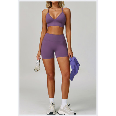 Custom Yoga Sets|Wholesale Seamless set slimming and quick-drying fitness wear suitable for outdoor
