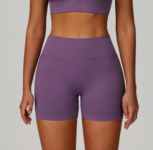Custom Sports Shorts|Seamless yoga shorts for women Supplier V-shaped waistband suitable for running