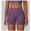 Pantalones cortos deportivos personalizados | Proveedor de pantalones cortos de yoga sin costuras para mujer, con cintura en forma de V, ideales para correr