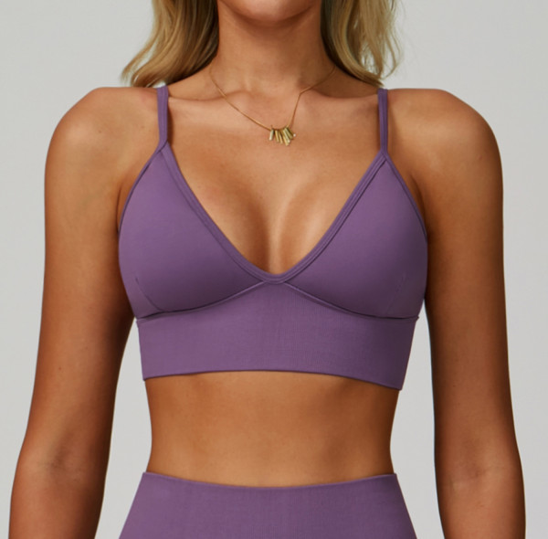 Custom Yoga bra|Wholesale Seamless yoga bra with a beautiful back quick-dry sports top for running