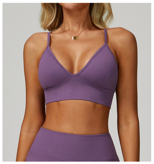 Custom Yoga bra|Wholesale Seamless yoga bra with a beautiful back quick-dry sports top for running