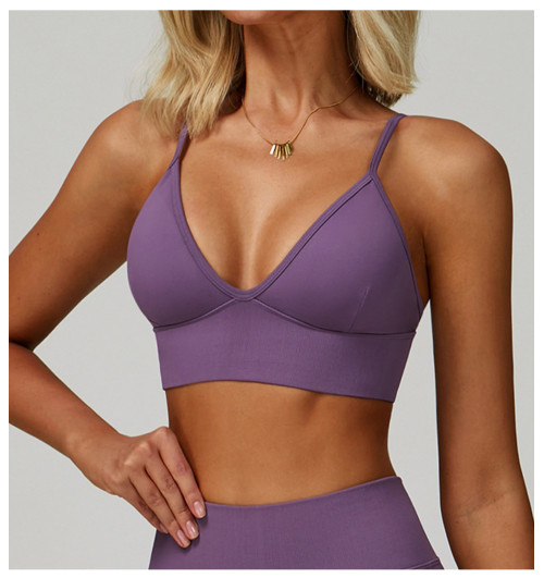 Custom Yoga bra|Wholesale Seamless yoga bra with a beautiful back quick-dry sports top for running
