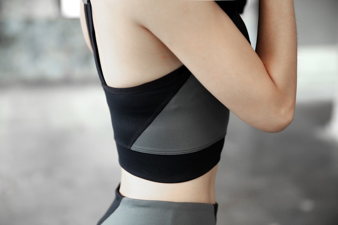 Close-up of high-quality stitching on a piece of gym wear