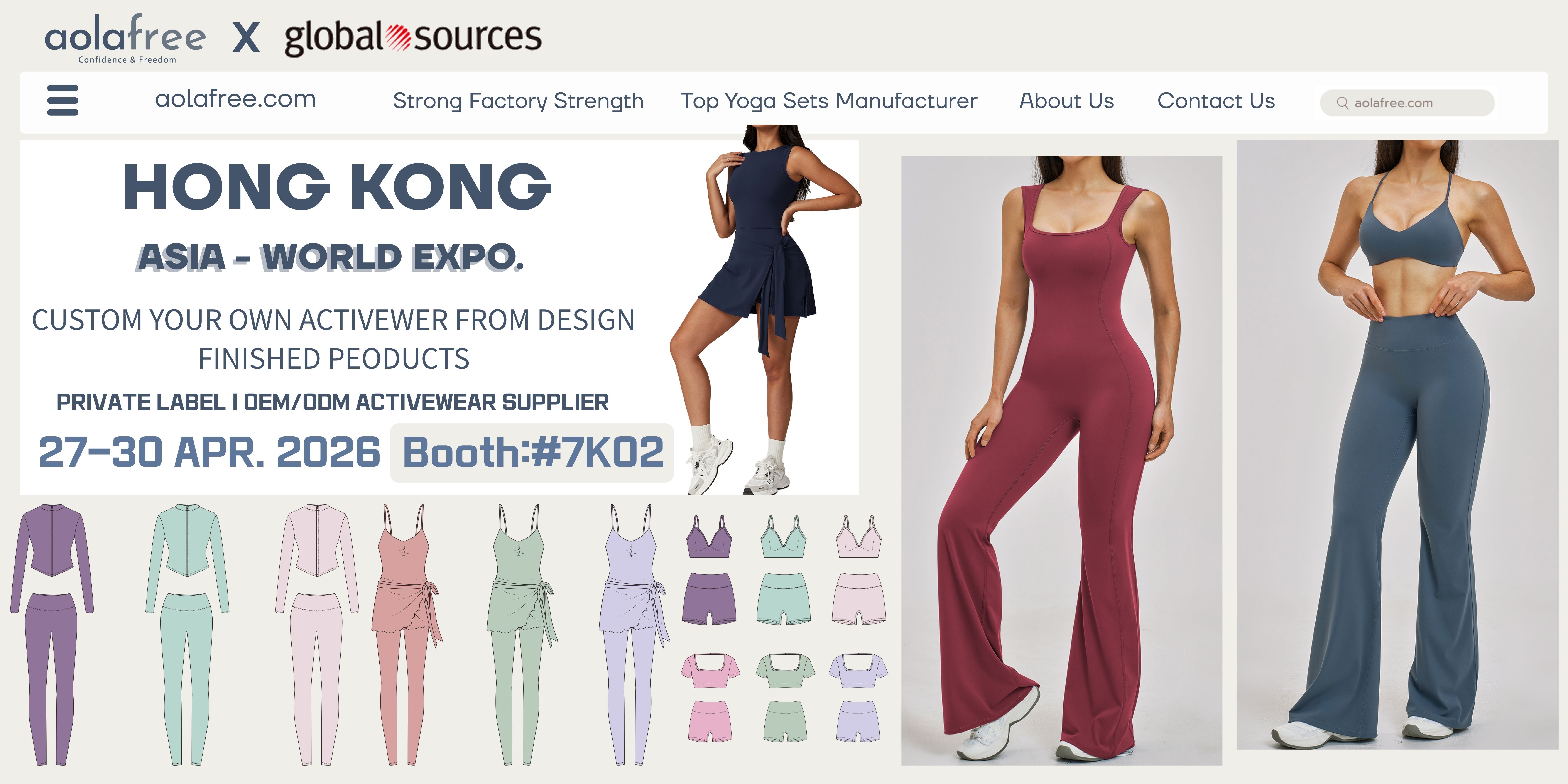 Custom yoga wear manufacturer