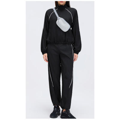 Custom Yoga Sets|Wholesale Women's Windproof Stand Collar Jacket Thin and Quick-Drying