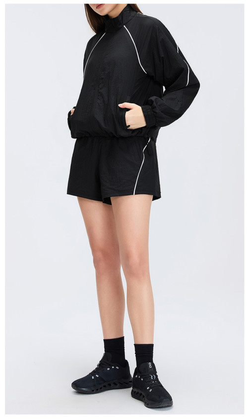 Custom Yoga Sets|Wholesale Quick-drying running shorts loose-fitting outdoor fitness sports set