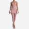 Custom Yoga Sets|Wholesale Tank top with thin shoulder straps and adjustable front pleats