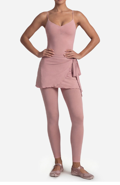 Custom Yoga Sets|Wholesale Tank top with thin shoulder straps and adjustable front pleats