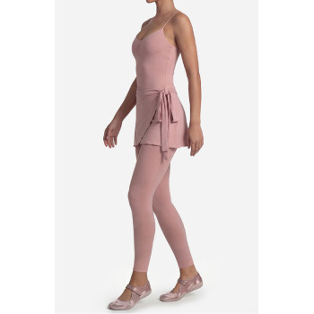 Custom Yoga Sets|Wholesale Tank top with thin shoulder straps and adjustable front pleats