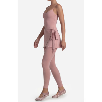 Custom Yoga Sets|Wholesale Tank top with thin shoulder straps and adjustable front pleats