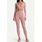 Custom Yoga Sets|Wholesale Long-sleeved gym outfit with front crossover style ballet style