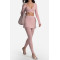 Custom Yoga Sets|Wholesale Long-sleeved gym outfit with front crossover style ballet style