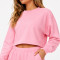 Custom Yoga Sets|Wholesale Long-sleeved casual fitness set women's winter sweatshirt for outdoor