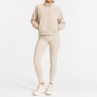 Custom Yoga Sets|Wholesale Women's casual fitness set, winter outdoor running sweatshirt