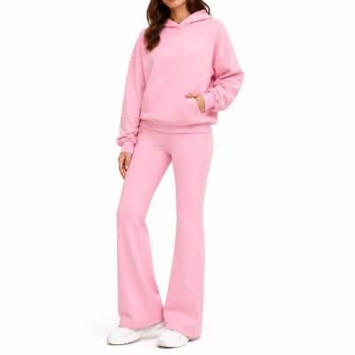 Custom Yoga Sets|Wholesale Winter casual fitness set, women's outdoor running sweatshirt