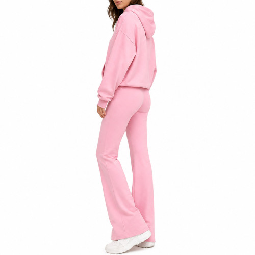 Custom Yoga Sets|Wholesale Winter casual fitness set, women's outdoor running sweatshirt