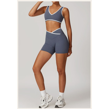 Custom sports nylon bra|sports bra halterneck sports bra fitness sports bra top
