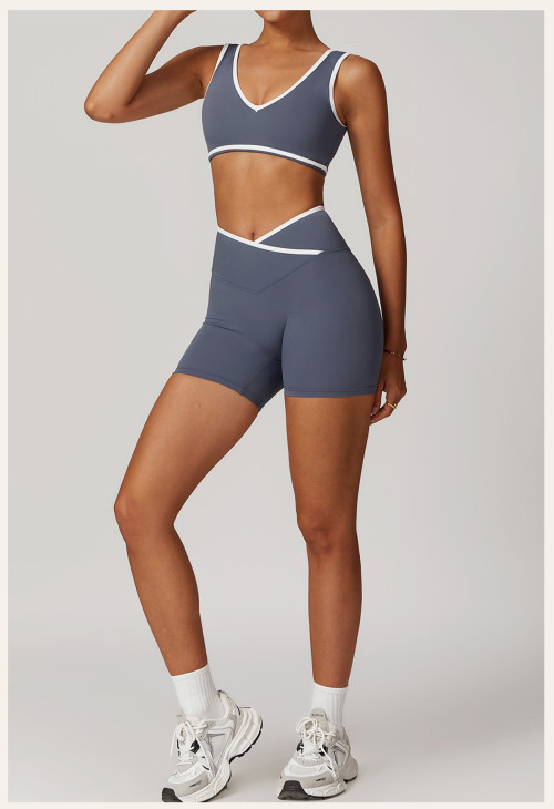Custom sports nylon bra|sports bra halterneck sports bra fitness sports bra top